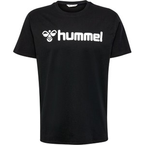 Bluzka Hummel w młodzieżowym stylu z bawełny z okrągłym dekoltem