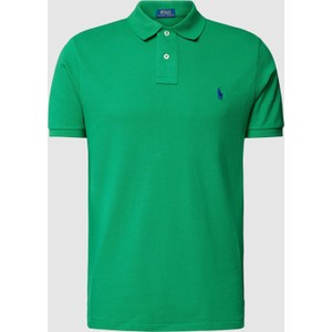 Zielona koszulka polo POLO RALPH LAUREN z krótkim rękawem z bawełny w stylu casual