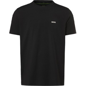 Czarny t-shirt Hugo Boss z krótkim rękawem z dżerseju