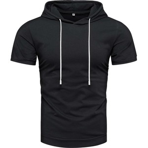 Czarny t-shirt Recea w młodzieżowym stylu z bawełny
