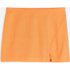 Żółta spódnica H & M mini z tkaniny