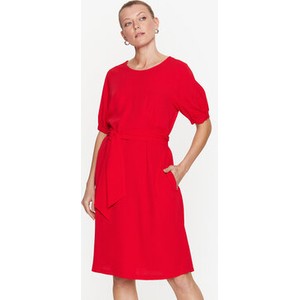 Czerwona sukienka Seidensticker mini z krótkim rękawem