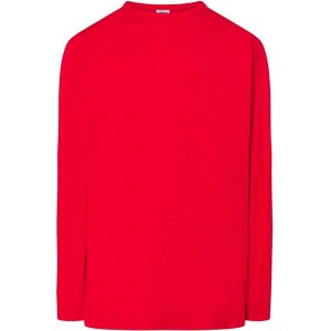 Czerwona koszulka z długim rękawem JK Collection z bawełny
