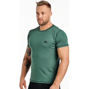 Zielony t-shirt Rough Radical z krótkim rękawem w stylu casual