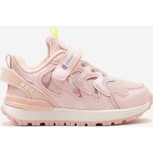 Różowe buty sportowe dziecięce born2be na rzepy dla dziewczynek