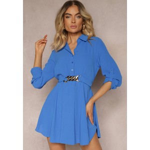 Niebieska sukienka Renee w stylu casual mini