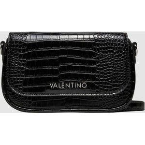 Czarna torebka Valentino by Mario Valentino w stylu glamour lakierowana mała