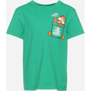 Zielona koszulka dziecięca born2be dla chłopców