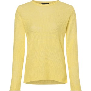 Żółty sweter Franco Callegari z lnu