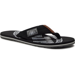 Japonki tommy hilfiger - essential th beach sandal fm0fm01369 black 990
