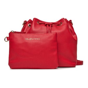 Czerwona torebka Valentino średnia matowa w wakacyjnym stylu