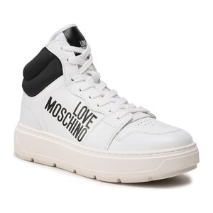 Buty sportowe Love Moschino sznurowane w sportowym stylu na platformie