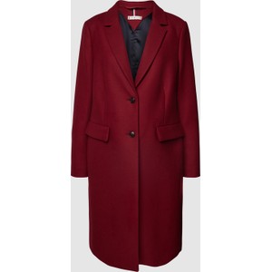 Czerwony płaszcz Tommy Hilfiger bez kaptura w stylu casual