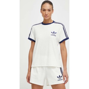 Bluzka Adidas Originals z okrągłym dekoltem z krótkim rękawem w sportowym stylu