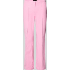 Różowe spodnie Cambio w stylu retro