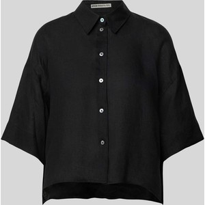 Czarna koszula Drykorn z lnu