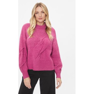 Różowy sweter YAS w stylu casual