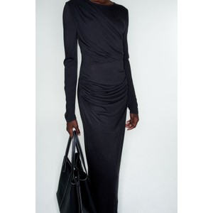 Czarna sukienka H & M w stylu casual z dżerseju