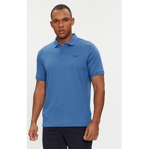 Niebieska koszulka polo Calvin Klein z krótkim rękawem w stylu casual