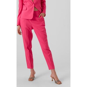 Różowe spodnie Vero Moda w stylu casual