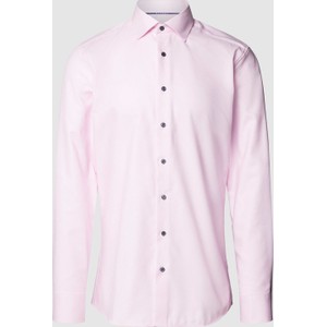 Różowa koszula Eterna z bawełny