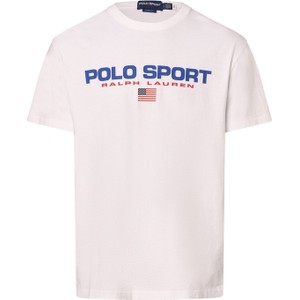 T-shirt Polo Sport z nadrukiem z bawełny