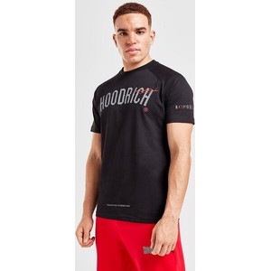 Czarny t-shirt Hoodrich z krótkim rękawem w młodzieżowym stylu