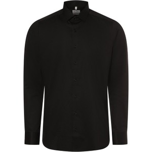 Czarna koszula Olymp Level Five w stylu casual z długim rękawem z bawełny