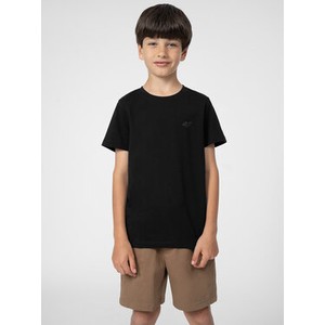 Czarna koszulka dziecięca 4F