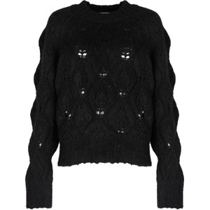 Czarny sweter ubierzsie.com w stylu casual
