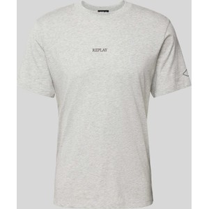 T-shirt Replay z bawełny w stylu casual z krótkim rękawem