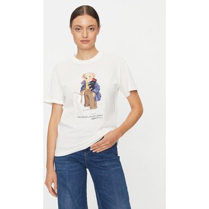 T-shirt POLO RALPH LAUREN z krótkim rękawem w młodzieżowym stylu z nadrukiem
