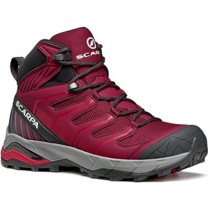 Czerwone buty trekkingowe Scarpa z goretexu sznurowane