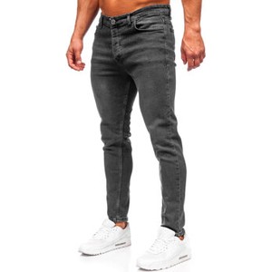 Czarne jeansy Denley z jeansu w stylu casual