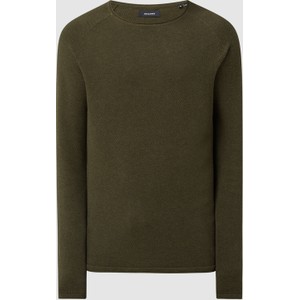 Zielony sweter Jack & Jones z bawełny