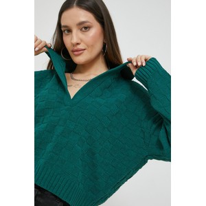 Zielony sweter Abercrombie & Fitch w stylu casual z dzianiny