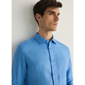 Niebieska koszula Reserved z długim rękawem