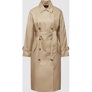 Płaszcz Soaked in Luxury z bawełny taliowana w stylu casual