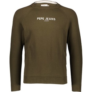 Zielony sweter Pepe Jeans z bawełny