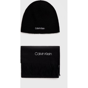 Calvin Klein komplet z domieszką wełny kolor czarny