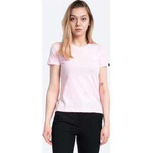 Różowy t-shirt Alpha Industries z bawełny