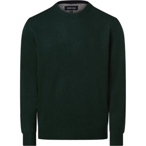 Zielony sweter Andrew James z okrągłym dekoltem z wełny w stylu casual