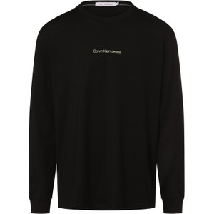 Koszulka z długim rękawem Calvin Klein z nadrukiem z bawełny