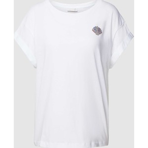 T-shirt Rich & Royal z okrągłym dekoltem w sportowym stylu z bawełny