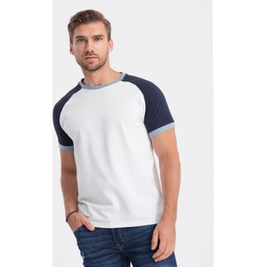 T-shirt Ombre z krótkim rękawem z bawełny w stylu klasycznym