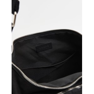 Czarna torebka Cropp średnia w stylu glamour z tkaniny