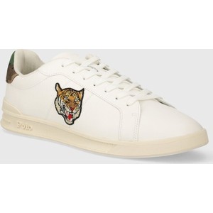Polo Ralph Lauren sneakersy skórzane Hrt Crt II kolor biały 809937845001