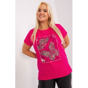 Różowy t-shirt 5.10.15 w młodzieżowym stylu