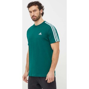 T-shirt Adidas w sportowym stylu z bawełny