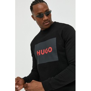 Czarna bluza Hugo Boss z bawełny w młodzieżowym stylu